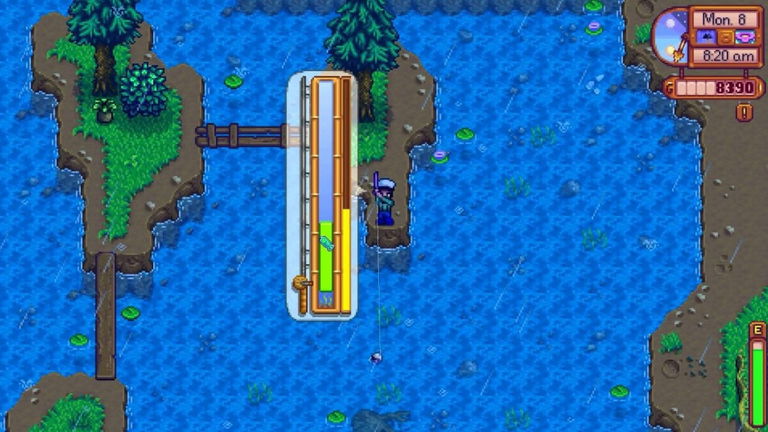 Objetos para la pesca en Stardew Valley