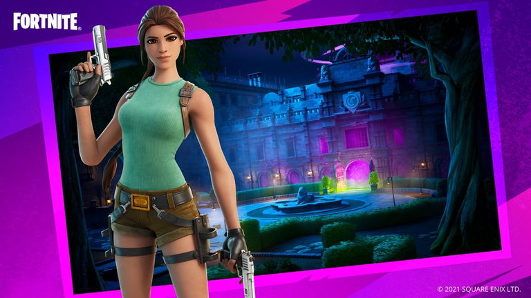 Fortnite sumará la Mansión Croft de Tomb Raider en su mapa
