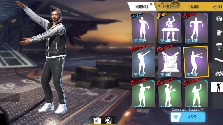 Qué representa cada animación o gesto en Free Fire
