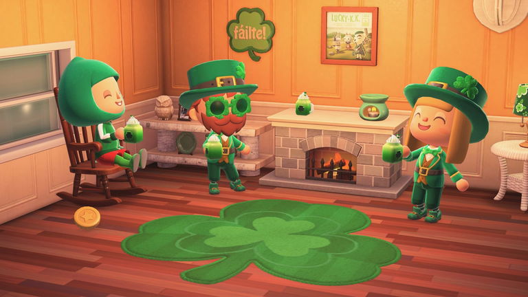 San Patricio se celebrará este marzo en Animal Crossing: New Horizons gracias a estos nuevos artículos