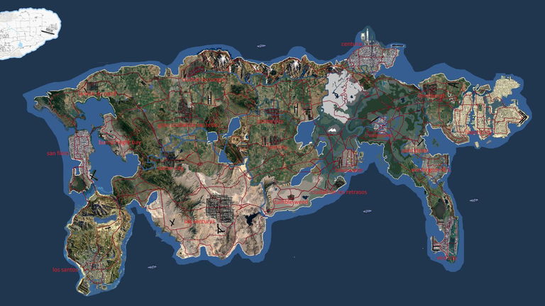 GTA VI: todo lo que sabemos sobre el mapa de la próxima entrega