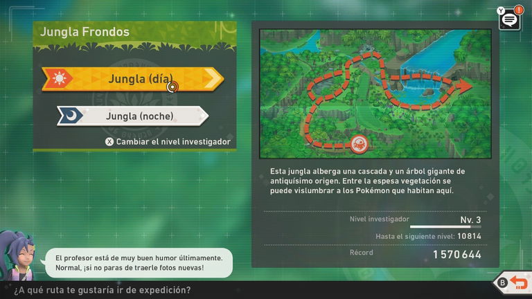 Todos los Pokémon de la Jungla (Día) en New Pokémon Snap