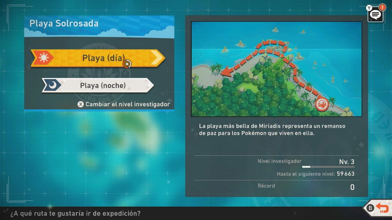 Todos los Pokémon de la Playa (Día) en New Pokémon Snap