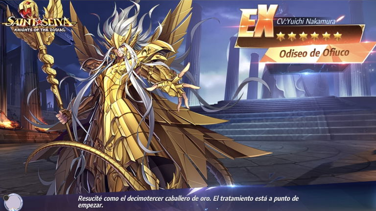 Guía de caballeros de rareza EX en Saint Seiya Awakening