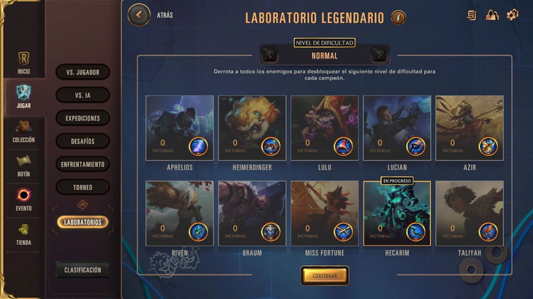 Cómo jugar en el Laboratorio Legendario de Legends of Runeterra