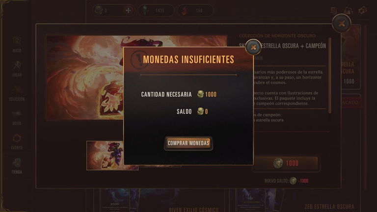 Cómo conseguir monedas en Legends of Runeterra