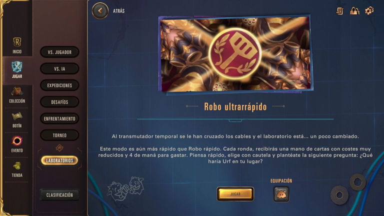 Cómo jugar en el Robo Ultrarrápido de Legends of Runeterra