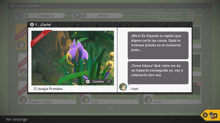 Encargos de la Jungla en New Pokémon Snap