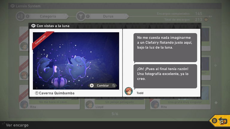Encargos de la Caverna en New Pokémon Snap