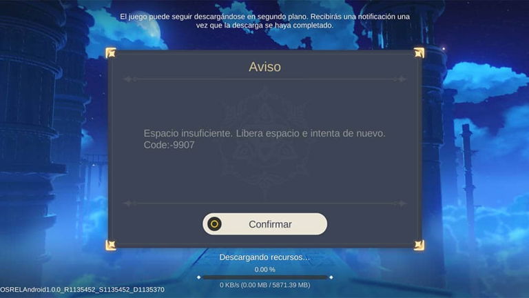 Mi dispositivo no es compatible con Genshin Impact