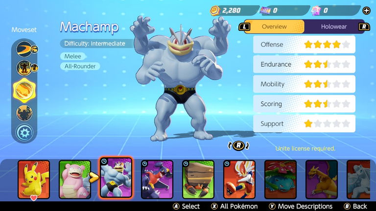 Cómo jugar con Machamp en Pokémon UNITE