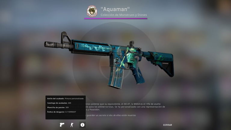 Cuáles son los estilos de acabado de armas en CS:GO