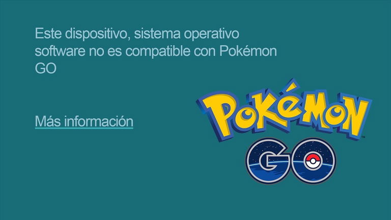 Mi dispositivo no es compatible con Pokémon GO