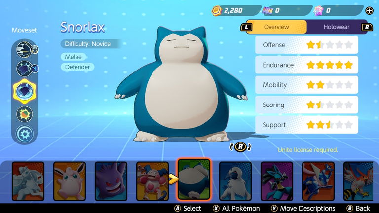 Cómo jugar con Snorlax en Pokémon UNITE