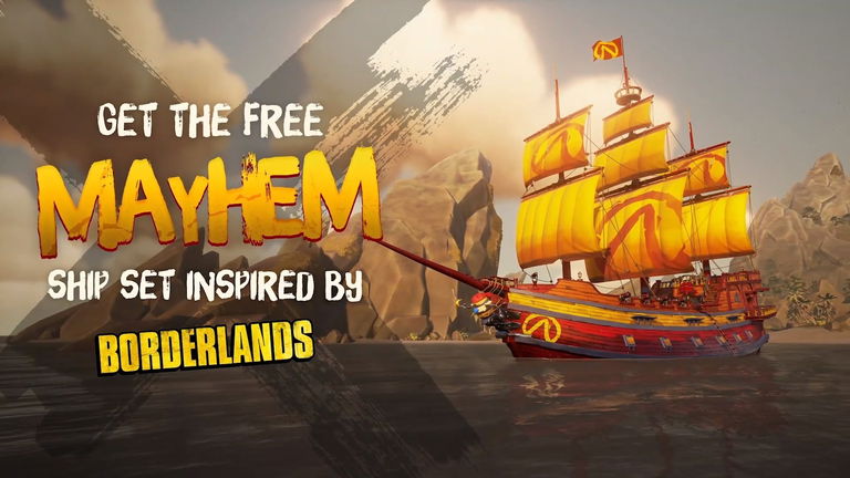 Gamescom 2021: Sea of Thieves muestra el barco Mayhem basado en Borderlands