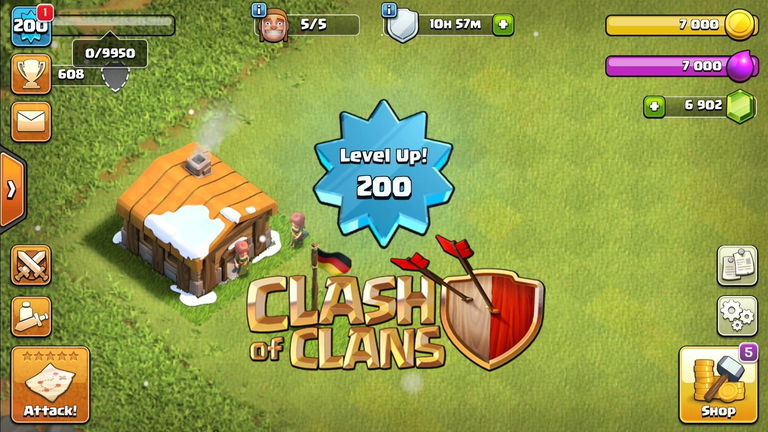 Cómo conseguir puntos de experiencia en Clash of Clans