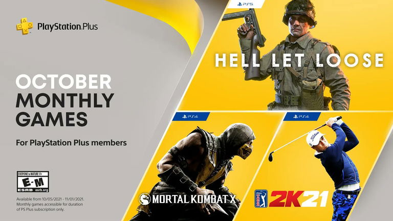 Confirmados los juegos de PlayStation Plus de octubre de 2021