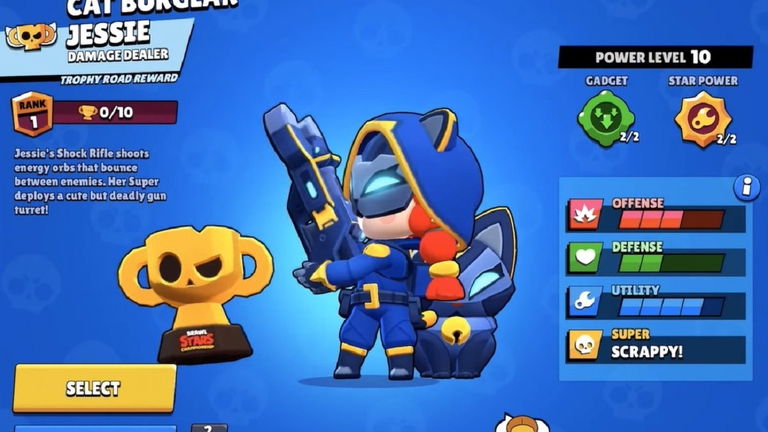 Cómo conseguir el aspecto de Jessie Felina en Brawl Stars
