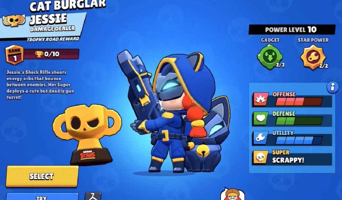Cómo conseguir el aspecto de Jessie Felina en Brawl Stars