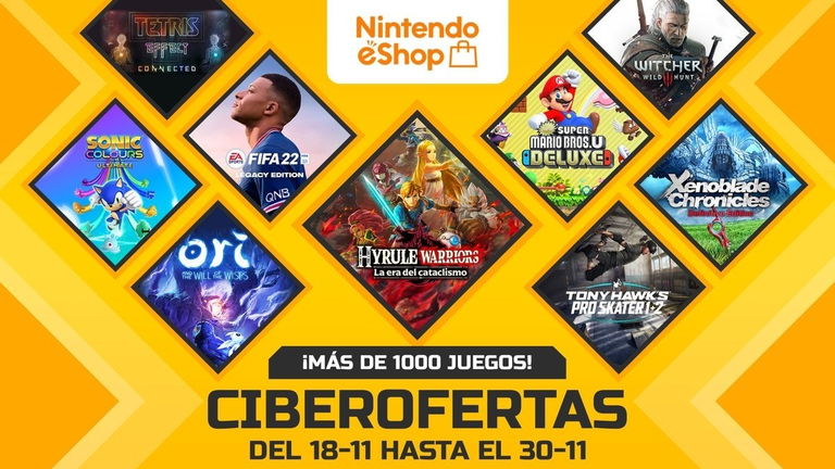 Nintendo se adelantará al Black Friday con ciberofertas en más de 1000 juegos