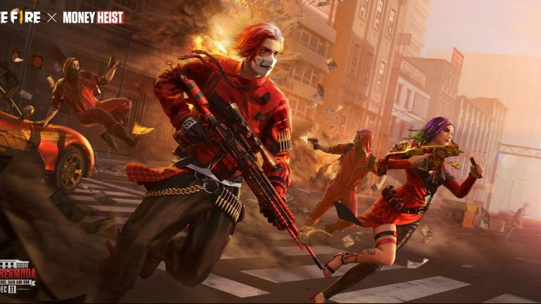 Objetos que llegan con la segunda colaboración de Free Fire y la Casa de Papel