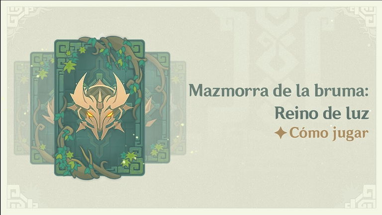 Genshin Impact: recompensas del evento Mazmorra de la bruma: Reino de la luz