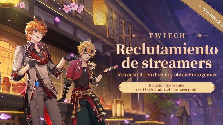 Todo sobre el evento Reclutamiento de Streamers en Genshin Impact