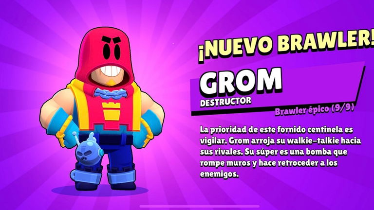 Habilidades y estadísticas sobre Grom en Brawl Stars