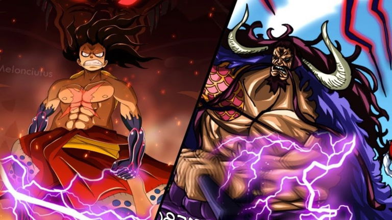 Este fan art de One Piece nos muestra la épica pelea entre Kaido y Luffy