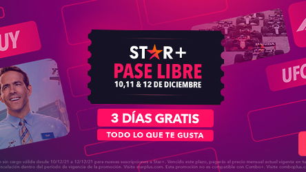 Star+ puede disfrutarse gratuitamente solo este fin de semana