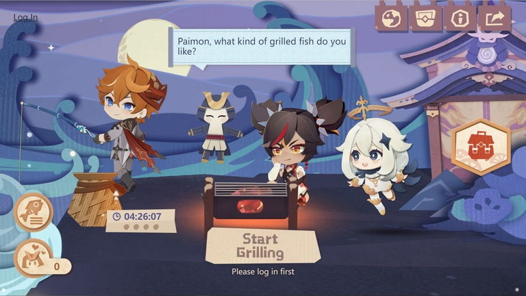 En qué consiste el evento web Parrillada bajo las estrellas de Genshin Impact