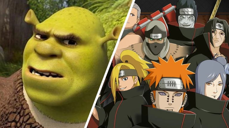 Así se verían los Akatsuki de Naruto como personajes de Shrek