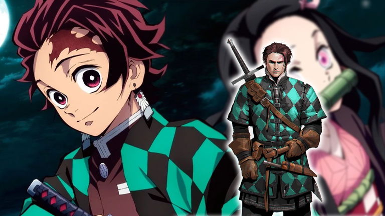 Así serían los personajes de Demon Slayer al estilo de The Witcher