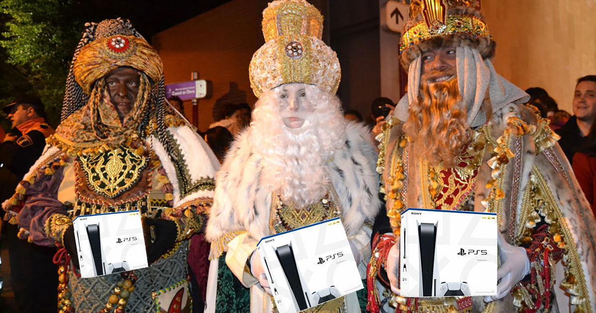 The Three Wise Men throw an empty PS5 box in Seville and the result has gone viral