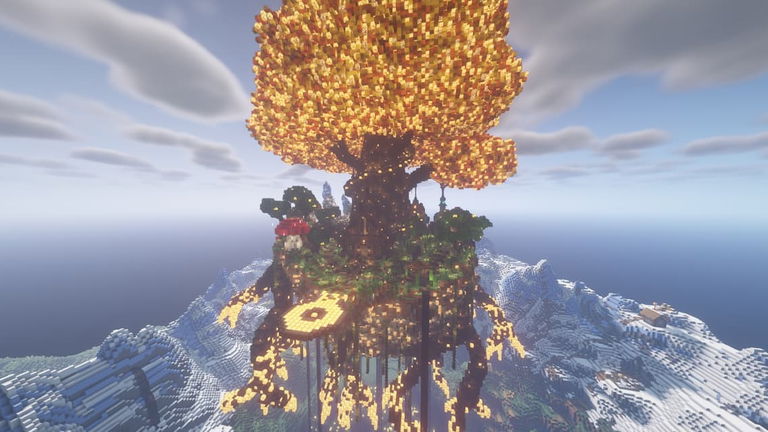 Un jugador de Minecraft invierte 100 horas en crear este impresionante Yggdrasil