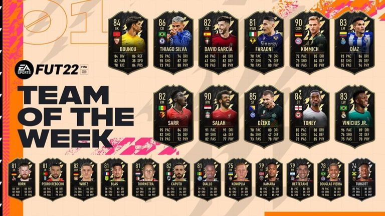 Todo lo que necesitas saber del Team of the Week en FIFA 22