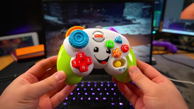 Convierten el mando de juguete de Fisher-Price en un mando para jugar a Elden Ring