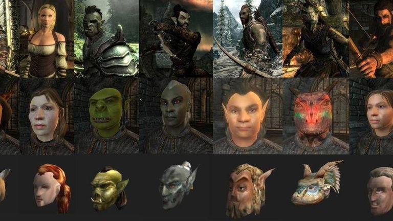 Jugadores de Skyrim consiguen recrear su cara a la perfección en el juego