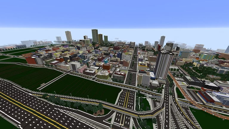 Este mod de Minecraft es tan brutal que parece una ciudad del mundo real
