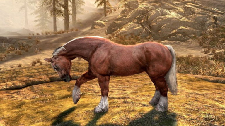 Este curioso error de Skyrim hace que un caballo baile como Michael Jackson
