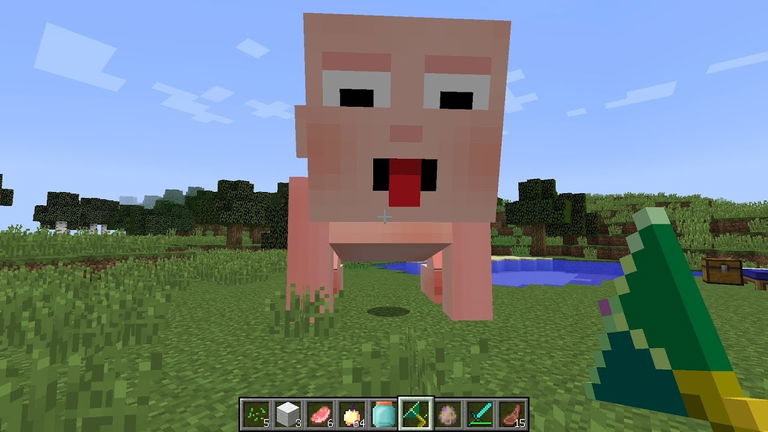 Un mod añade un bebé maldito a Minecraft para llenarlo todo de vómito