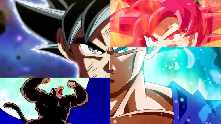 Todas las transformaciones de Goku en Dragon Ball