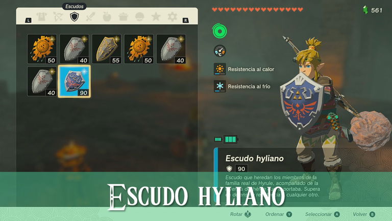 Dónde encontrar el Escudo hyliano en Zelda Tears of the Kingdom