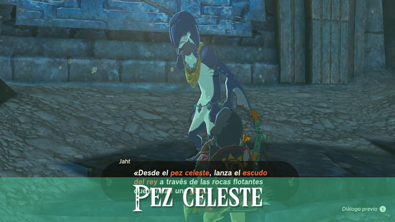 Resolver el acertijo del pez celeste en Zelda: Tears of the Kingdom