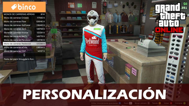 Cambiar aspecto y personalizar a nuestro personaje en GTA Online