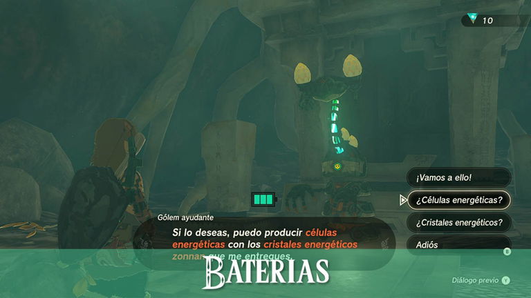 Cómo aumentar la carga de batería en Zelda: Tears of the Kingdom