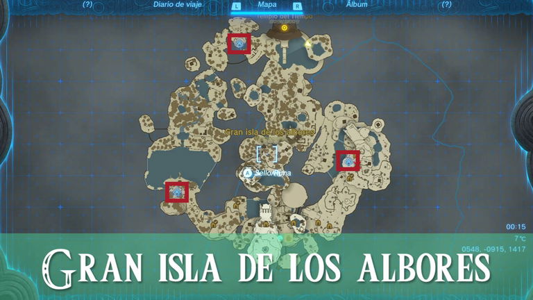 Todos los santuarios de la Gran isla de los albores en Zelda: Tears of the Kingdom