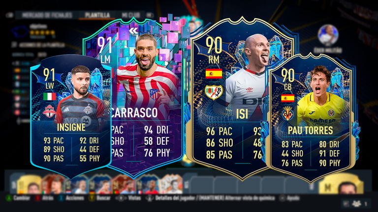 Guía para conseguir los TOTS de LaLiga y de la MLS de objetivos a la vez