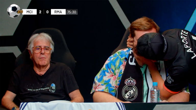 El brutal beso en la boca a Ibai Llanos y otras reacciones en Twitch a la derrota del Real Madrid en Champions