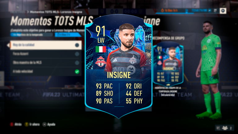 Guía para conseguir a Insigne TOTS Momentos
